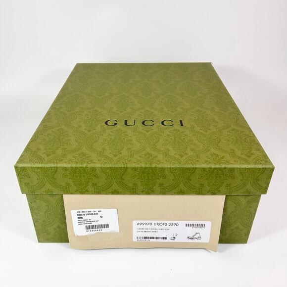 Gucci Canvas Maxi GG Lace Up Combat Boot - Men’s 12.5 - Picture 8 of 8
